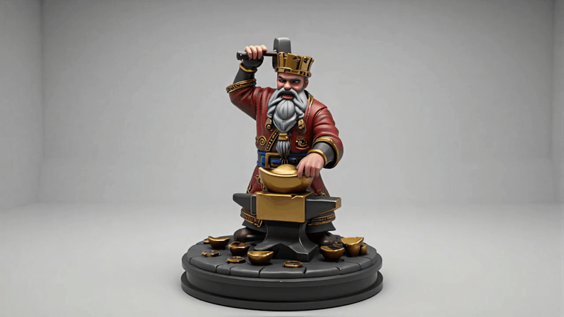 Resin figure 3D printing — live process